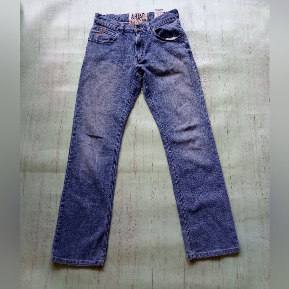 Ariat M4 Low Rise Straight Leg Jeans Men's Size 30x30 Medium Wash